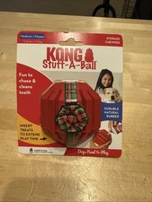 KONG Stuff--A-Ball Durable Natural Rubber Dog Play Toy - New/Size: Medium