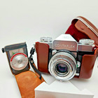 Zeiss Ikon Contaflex Syncro Compur Tessar 50mm f2.8 + obudowa + miernik światła