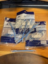 Lot of 24 - 6" CAT6 Network UTP Ethernet RJ45 Full 8-Wire Patch Cables, Blue