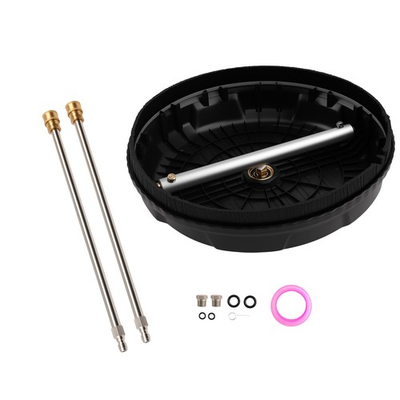 #ad 15quot; Pressure Washer Surface Cleaner 4000 PSI Rotating Nozzle 2 Wands $45.02