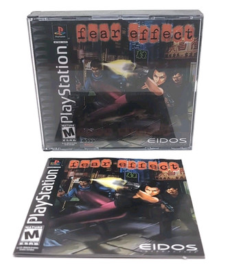 Fear Effect - PlayStation 1 PS1 - Black Label 4 Disc Set Good Shape Works