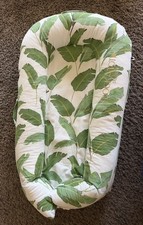 Dock A Tot Deluxe Plus  Dock Baby Lounger 0-8 Months Banana Leaves Cushion