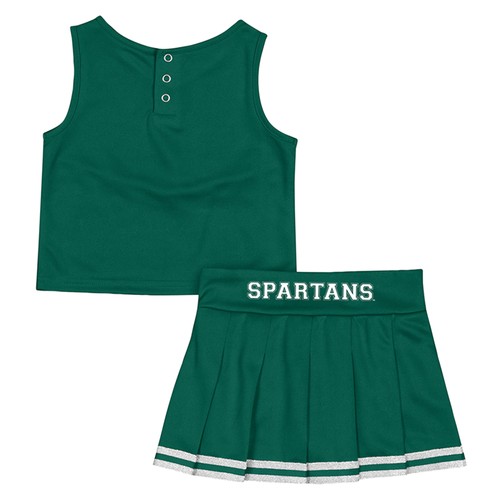 Girls Toddler Colosseum Green Michigan State Spartans Time For Recess Cheer Top - Bild 2 von 3