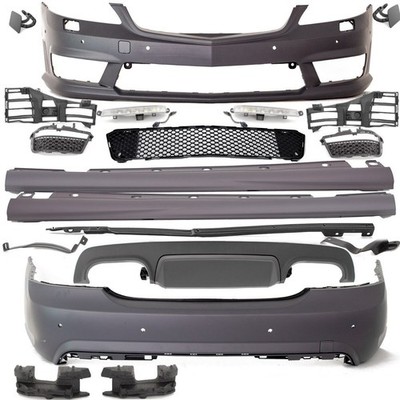 Mercedes W221 Bodykit Lang LED Tagfahrlicht Komplett f. PDC +Zubehör für S63 AMG