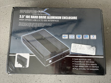 Sabrent ECS-STU35K SATA IDE 3.5in Hard Drive Aluminum Enclosure USB New Sealed