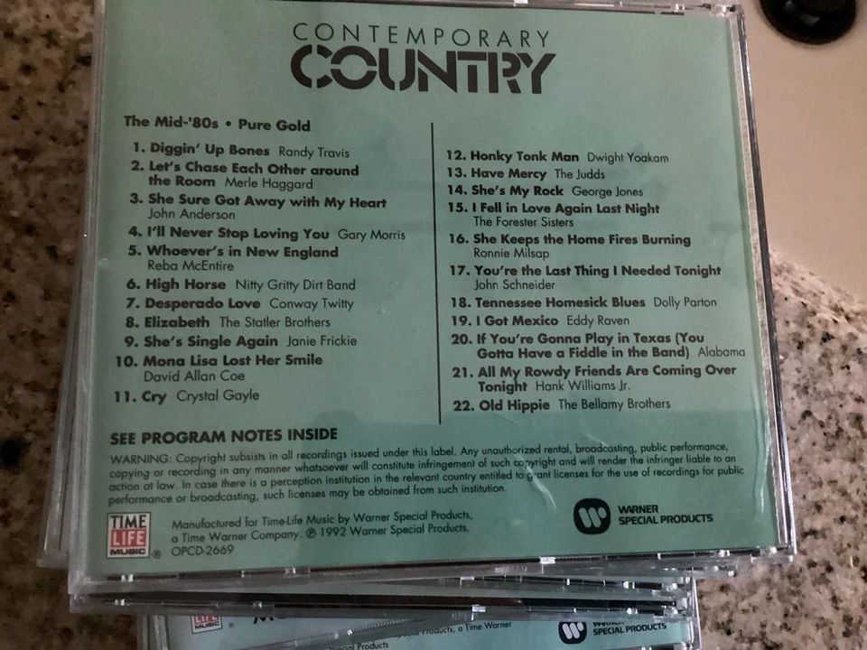 Time Life Contemporary country CD Collection 80’s lot of 7 cd’s Foto 3 de 4
