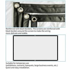 Portable Projector Screen 60"-150" HD Foldable for Home Theater & Outdoor Movies