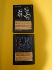 Death Pits of rath & Dark Ritual Tempest. Old Vintage.Magic the Gathering 2 Card
