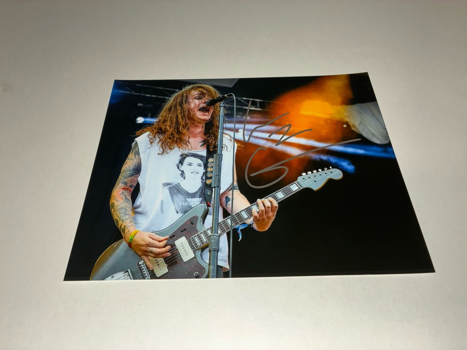 Laura Jane Grace 8x10 photo Autographed Against Me Signed w/ proof photo