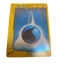 Pokemon Card e Basic Water Energy Holo Spiral