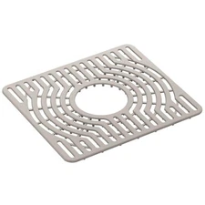 KOHLER Cursiva Double Equal Mat for Kitchen Sinks in Dove Gray, Silicone