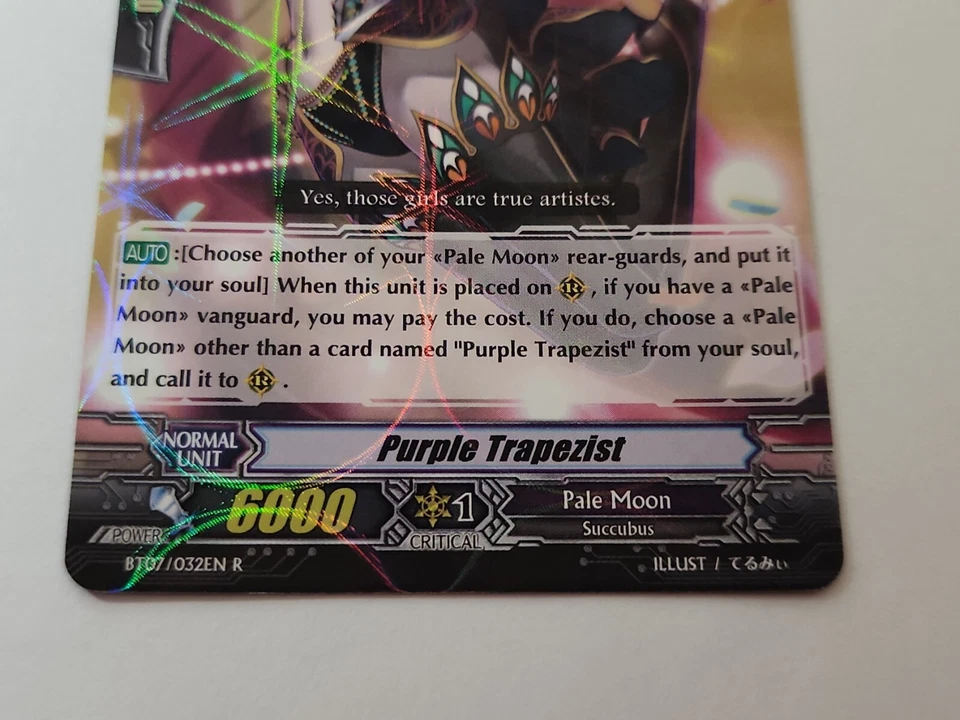 Cardfight!! Vanguard Purple Trapezist BT07/032EN R CFV Rare NM - Image 3 of 4
