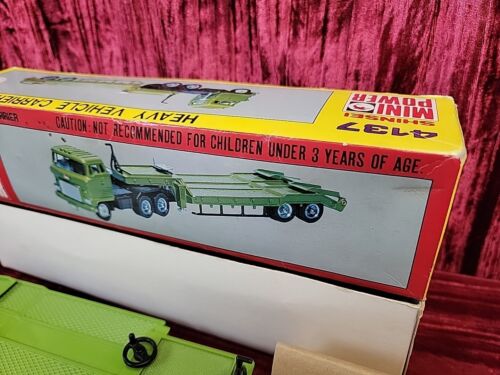 VINTAGE Shinsei Mini Power 4137 Hino Articulated Heavy Vehicle Carrier DIECAST - Picture 3 of 23
