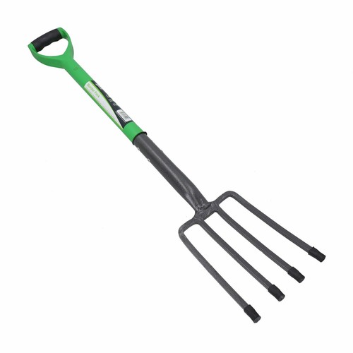 Garden Border Fork Spade Rake + Digging Spade Carbon Steel Blades 4pc Kit - Picture 5 of 9