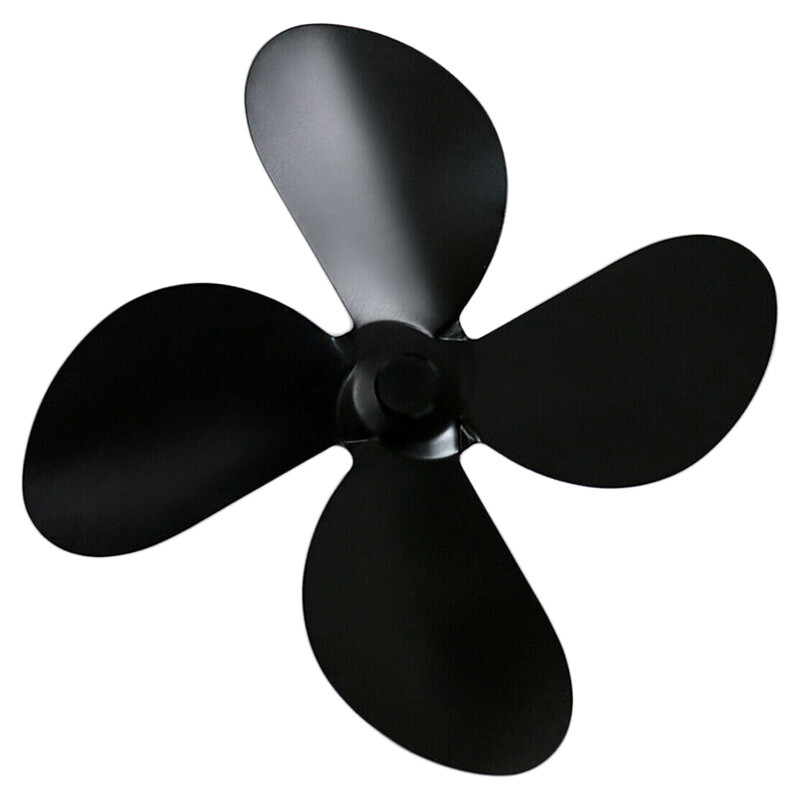 4 Blade Heat Powered Stove Fan For Wood Log Burner Fireplace | eBay