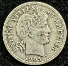 1905-P Barber Dime AU Condition or Better "Price to Sale"