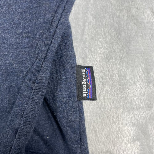 Patagonia Camicia Uomo Grande Daily Hanley Blu Manica Lunga Cotone Biologico Outdoor - Foto 5 di 7