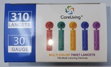 Twist Top Lancets for Lancing Devices 310 Count 30 Gauge Lancets for Blood Sugar