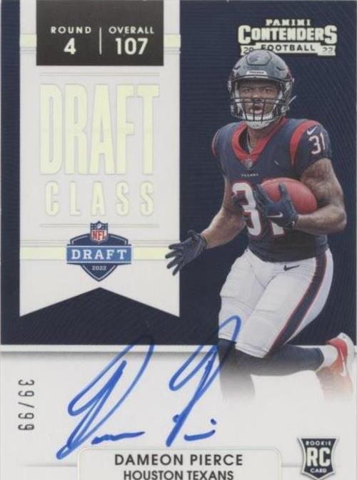 2022 Panini Contenders Dameon Pierce #DCA-DPI - 1 of 2