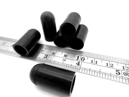 Ajuste OD 3/8" - Tapa de extremo Cubierta Push-On Tubo Poste Perno Extremo, Se adapta a 3/8" OD, 1" Longitud - Imagen 5 de 10