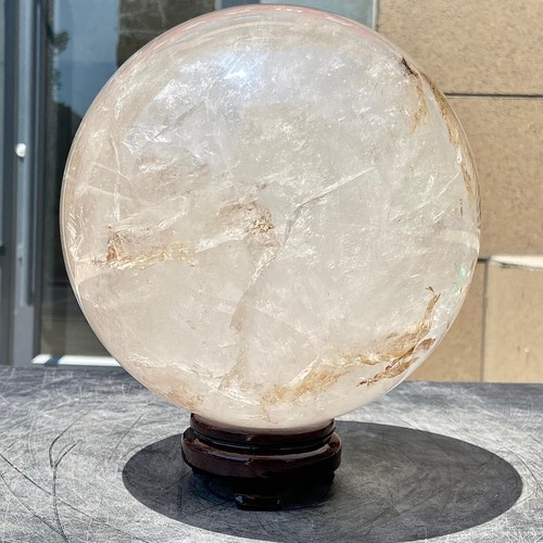 22.53LB Natural White Crystal Clear Quartz Crystal Sphere Ball Healing Meditati - 第 10/22 張圖片