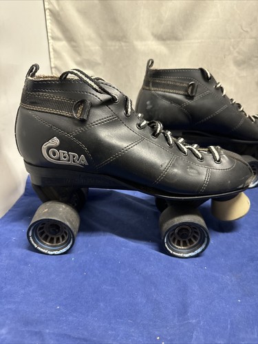 Cobra Roller Derby Skates Men’s Size 10 Black Rip Tide Wheels Low Top - Picture 3 of 16