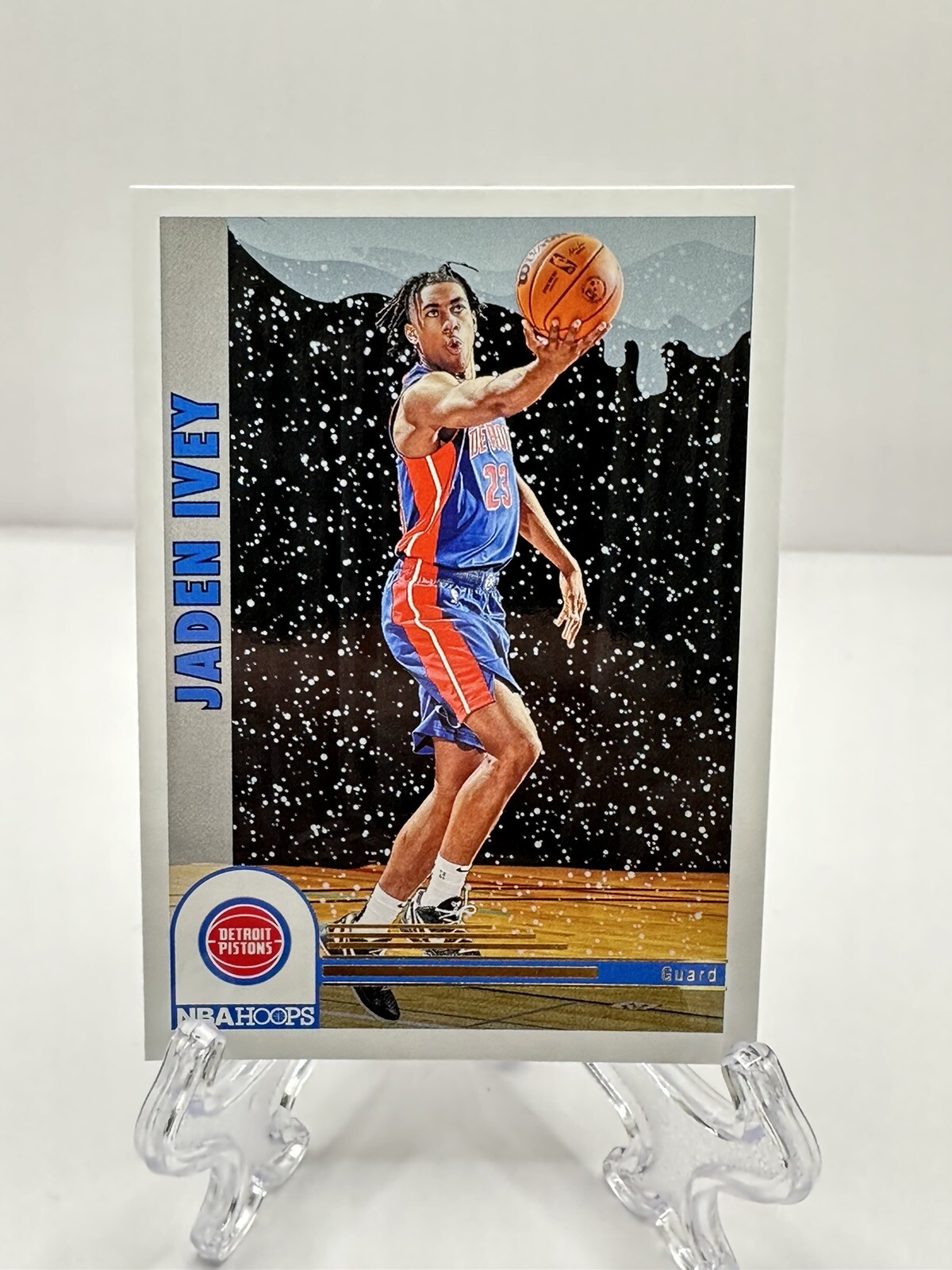 2022-23 NBA HOOPS WINTER JADEN IVEY TRIBUTE RC PURPLE PARALLEL #285 PISTONS