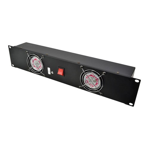 Stagecore RK2FAN 19' 2U Rackmount Lüfterpanel mit 2 x 80 mm vormontierten Ventilatoren - Bild 1 von 3