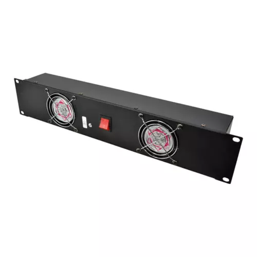 Stagecore RK2FAN 19' 2U Rackmount Fan Panel with 2 x 80mm Pre-fitted Fans