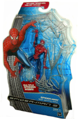 Spiderman 3 Movie Spider-man with Spinning Webs Factory Sealed New