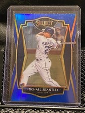 Michael Brantley 2021 Select Premier Level Blue Prizm #137/149 #129  Astros