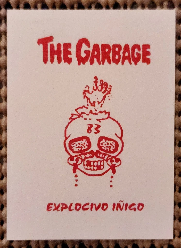 ADAM BOMB / EXPLOSIVO IÑIGO 1st Original Series 1 GPK PERUVIAN MINI STICKER RARE - Image 2 of 2