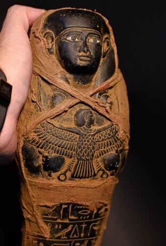 Rare piece - egyptian Ushabti for goddess of love, goddess Isis, made from stone - Picture 4 of 9