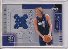 Dirk Nowitzki Game Worn Jersey Mavericks 02-03 Upper Deck Finite Elements #DN-J