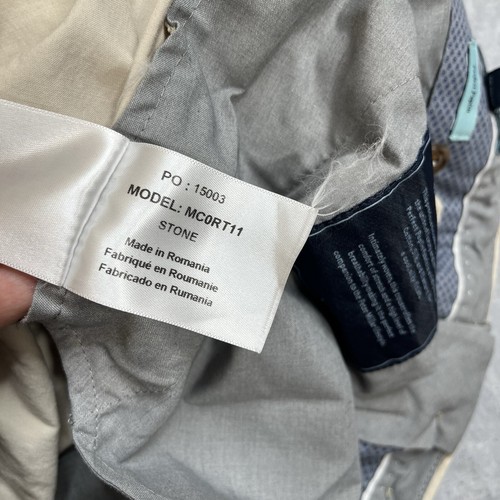 Peter Millar Chino Pants Mens 36x26 Beige Perfect Poplin Golf Slim Straight Silk - Picture 11 of 13