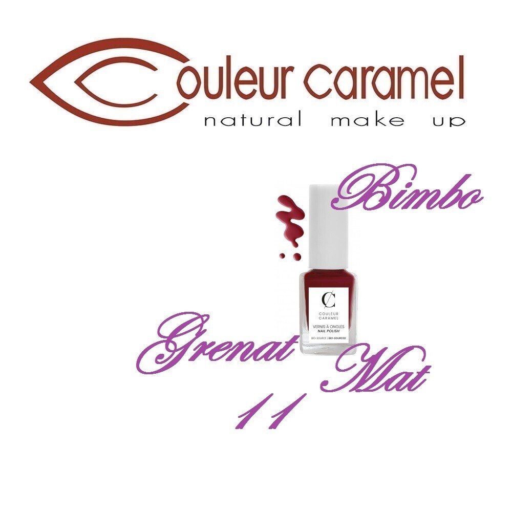 COULEUR CARAMEL 1 Smalto A Unghie Bio 11 - Granato Opaco 11ML