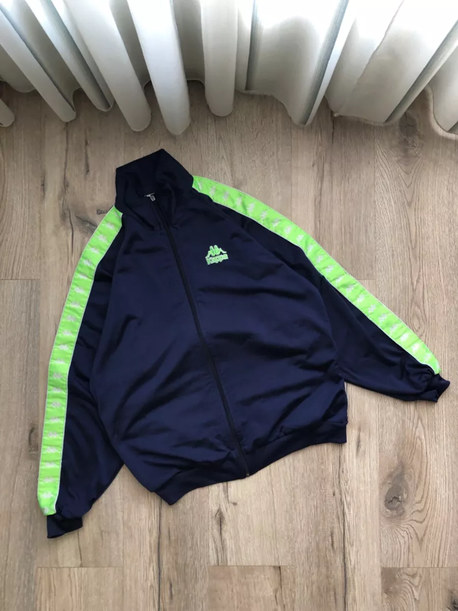 Kappa Y2K Green Lampas Track Jacket Vintage eBay