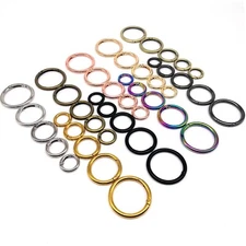 Spring Gate O Ring Openable Key Bag Belt Strap Buckle Pendant Clip Trigger