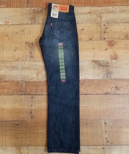 Levis 514 Straight Leg Slim Fit Size 16 Regular Blue Jeans Dark Wash 28x28 New - Picture 2 of 12