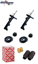 2x GASDRUCK STOSSDÄMPFER + DOMLAGER + FEBI SCHUTZKAPPEN VORNE FÜR C-KLASSE / CLK