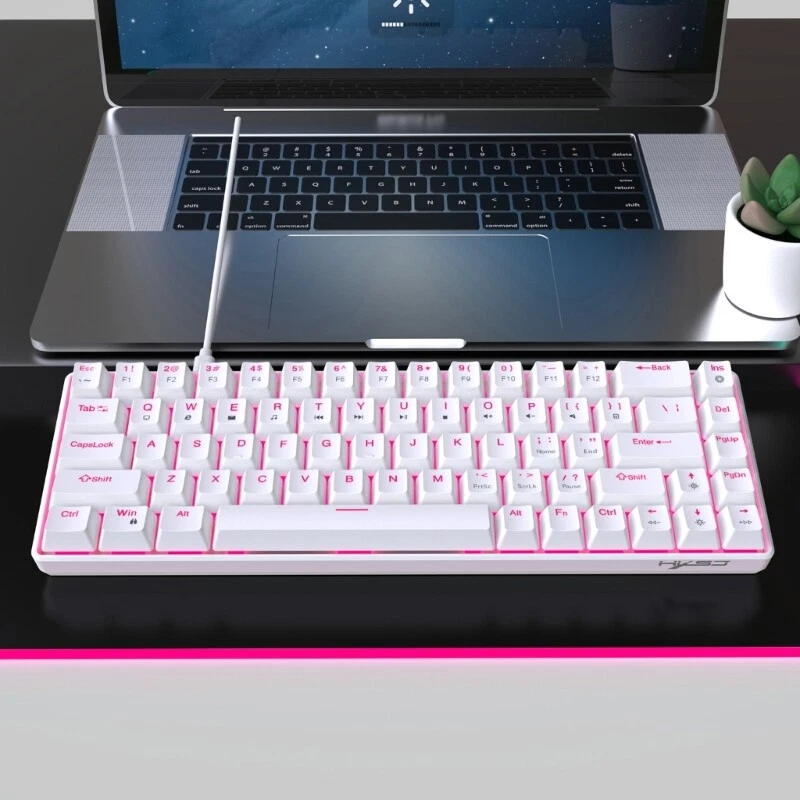 68Key Mechanical Keyboard with Double-Shot Two-Tone Backlit Keys