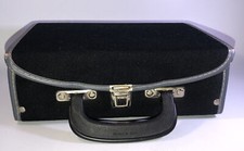 12 Pc SOFT FEEL CASSETTE TAPE CARRYING CASE WITH HANDLE-VINTAGE-MINT COND-SHIP24