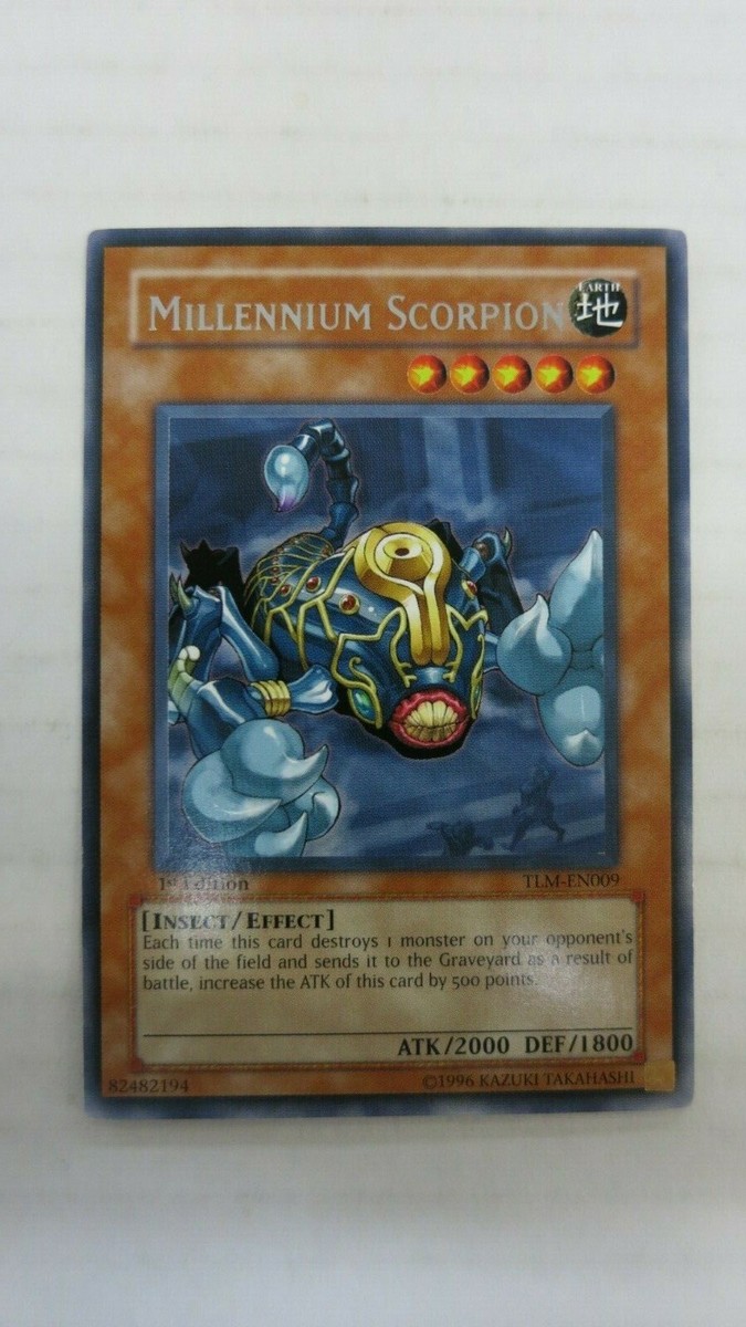 MILLENNIUM SCORPION 1ST EDITION TLM-EN009 THE LOST YUGIOH RARE NM