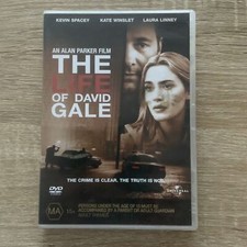 DVD THE LIFE OF DAVID GALE Kate Winslet Thriller R4 EX Blockbuster Rental