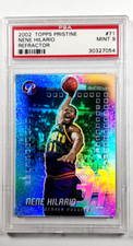 2002 2002-03 Topps Pristine Refractor #71 Nene Hilario /99 Rookie RC PSA 9 POP 1