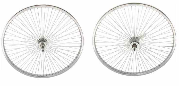 Beach Cruiser Bike 26 x1.75 72 spokes R & F Wheelset Chrome W Coaster Brake Rim Beach Cruiser Bike 26 x1.75 72 spokes R & F Wheelset Chrome W Coaster Brake Rim