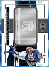Panini NFL Blitz 2022 Impeccable Fine Silver Bar Jonathan Taylor #d 6/25 DIGITAL