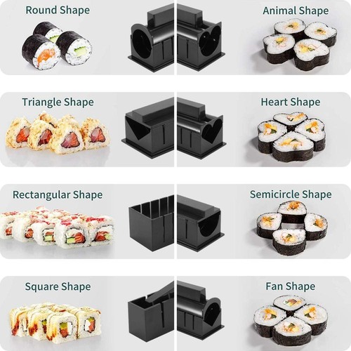 Juego de moldes de sushi, 10 piezas - Juego de máquina de sushi para principiantes - Imagen 2 de 12