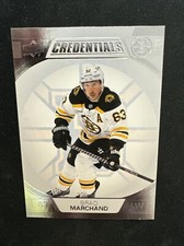 22-23 UD Credentials Hockey 7 Brad Marchand