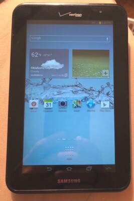 Samsung Galaxy Tablet 2 SCH-I705 8GB, Wi-Fi + 4G (Verizon) 7in Black Good Used 1